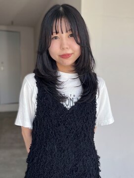 イロウ 天神大名店(IROW) 顔周りカット レイヤーカット 艶髪 20代 髪質改善