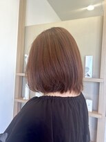 ミュゼプリュム(Musee plume)&nbsp;肩上レイヤーボブ＋サーモンピンク