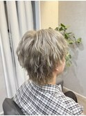 ホワイトベージュ/メンズハイトーン/ケアブリーチ/S