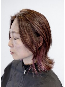 浪漫館 サンク(CINQ) インナーカラー×レイヤーボブ @竹嵜2026/1