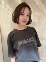 アクシス 栄店(`AXIS)&nbsp;馬渕ミルクティーブロンド/ダークブルー/デジタルパーマ/栄