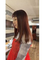 フランチェスカ(Francesca)&nbsp;オレンジブラウン　オン眉ロング