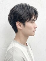 モッズヘアメン 札幌月寒店(mod's hair men)&nbsp;くせ毛風ナチュラル大人センターパート毛流れマッシュ20代30代p1