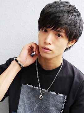 アフロート ディル(AFLOAT D'L) ソフトツイスト黒髪マッシュネオウルフオリーブカラーワンレン