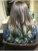 【Realis Fleuze】インナーカラー×グリーン