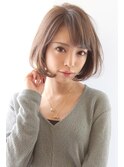 20代30代40代大人可愛いボブ 丸みが可愛いボブスタイル