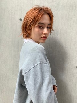 ヘアサロンエム 渋谷店(HAIR SALON M) クールショート/ボブルフ/ピンクベージュ/シルバーカラー