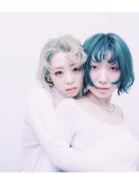 ヒロ クラシコ ヘアー(HILO CLASSICO hair) ハイカラー ミントカラー ハイウェーブ