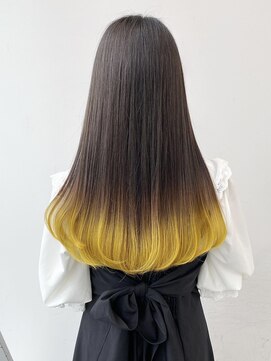 アライブ キチジョウジ(ALIVE Kichijoji) 【ALIVE吉祥寺】イエローブラウングラデーションカラー