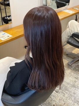 グリーン 渋谷(green) 【MIO】ラベンダーベージュ×ロングコテ巻き