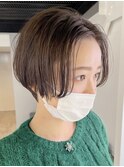 バッサリショートボブ