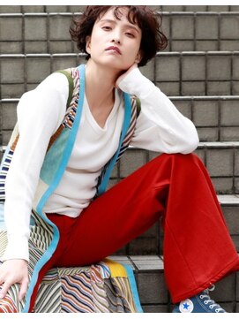 リブロ 三軒茶屋(LIBRO) ヒッピー×ボブパーマ