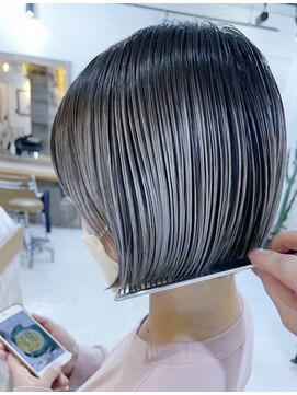 キース ヘアアンドメイク 恵比寿(kith. hair&make) ボブ/ショートボブ/外ハネボブ/ハイトーンボブ/丸みボブ/髪型