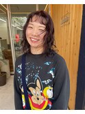 【oasisマミ】20代30代大人可愛いウェーブパーマピンクブラウン