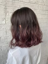 プライズ 池袋店(prize) カシスカラーグラデーションカラーラベンダーピンク無造作6044