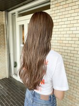 ラルジュ(Large.) 脱白髪染めぼかしハイライトカラー