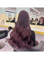 ウィル 横浜(WILL) deep pink♪ブリーチなしwカラーゆるふわカール仕上げ◎