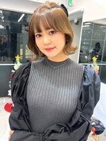 ランテルディ 渋谷(LANTERDIT)&nbsp;アッシュカーキ　くびれミディ　ハイトーン　ヨシンモリ