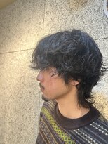 クラク 羽根木店(kuraku)&nbsp;スパイラルパーマ マッシュウルフ ウルフパーマ メンズ