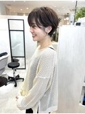 パーマ風スタイリングショート
