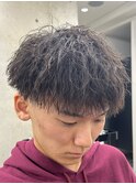 ショートマッシュ×縦落ちツイスト