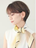 ショートカット前髪長め耳かけショートヘア大分市30代40代50代