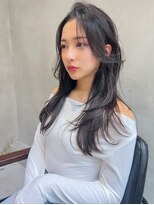 シエナ 渋谷(Siena)&nbsp;siena アッシュグレージュ×かき上げレイヤー　20代30代 渋谷