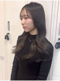 上品くびれヘア＊レイヤーカットグレージュブリーチなし