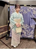 お客様ご持参訪問着　着付け　セット