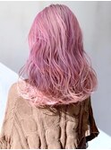 顔周りレイヤー韓国ヘア美髪ロングデジタルパーマ_ba327371