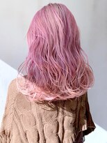 顔周りレイヤー韓国ヘア美髪ロングデジタルパーマ_ba327371