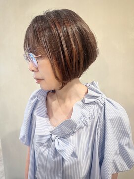 ラトリエコンタン(L´atelier Content) 【shima】ふんわり前下がりbob/大人bob