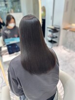 ロンドルピナス 小倉(Lond Lupinus) ミディアムヘア暗めカラー/デザインカラー/フェイスフレーミング