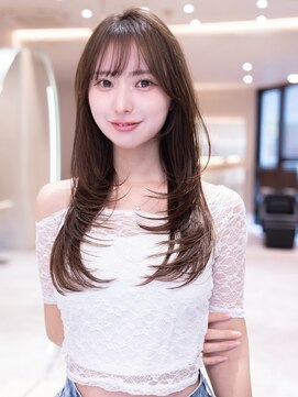 エースハバナ 渋谷(1 HAVANA) ザクザクレイヤーカット/20代38代大人かわいい/シースルー前髪