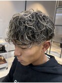 パーマ×ハイライト