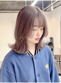 ☆ココアベージュ小顔オリーブグレークラゲヘアーショート[船橋]