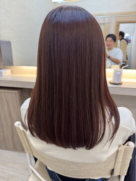 【髪質改善カラー×縮毛矯正】立川