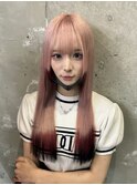 エンドカラー/ホワイト/ピンク/顔周り/韓国/[栄/矢場町]