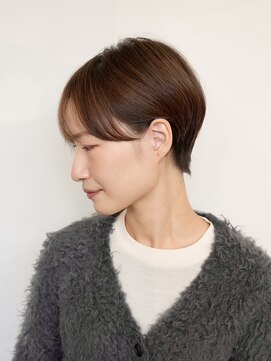 ログ(LOG) ナチュラルブラウン◎白髪ぼかしショート◎高松