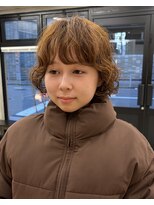 ミース(MIES)&nbsp;ミニボブ/パーマ/なんば/担当者平井