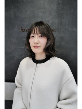 フェイバリットガーデン(favorite garden) 20代30代40代ラベンダーグレージュ顔まわりレイヤー