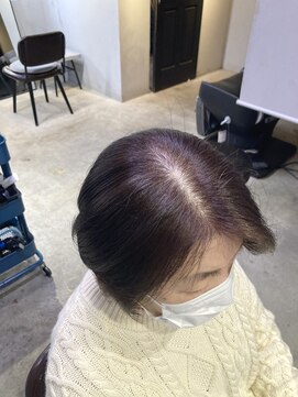 ロク 高田馬場(lok) 【脱白髪染め】ショートボブ×白髪ぼかし5【 lok 高田馬場】