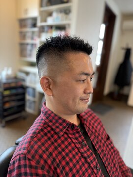 理容 うめむら 春のベリーショート