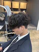 アロー 船橋店(AROH) 刈り上げセンターパート/波巻きツイストスパイラル/船橋