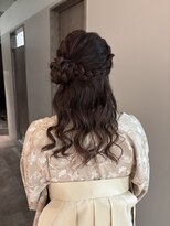 ポノ(po_no) くるみちゃんヘアハーフアップ卒業式袴着付けヘアセット