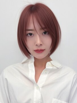 ルージュシー 堀江(RU10C) シャギーショート/ブリーチなしダブルカラー/チェリーレッド