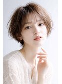 やわらか質感の大人ショートボブ
