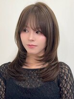 アビー(ABBEY3)&nbsp;韓国レイヤー顔周りカットくびれレイヤー小顔カット韓国ヘア