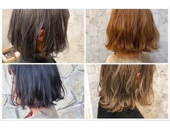 ヘアメイク ヴァロ(Hair Make VaLo)の写真/【夏におすすめ】ブリーチなしで叶う透明感×Ａｕｊｕａ＊夏の日差しに映えるツヤ髪は平日予約がおすすめ◎