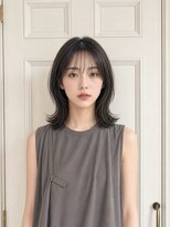 アロマ ヘアー ルーム 新宿3号店(AROMA hair room) レイヤーボブ/外ハネミディアム/グレージュ/韓国くびれヘア/新宿